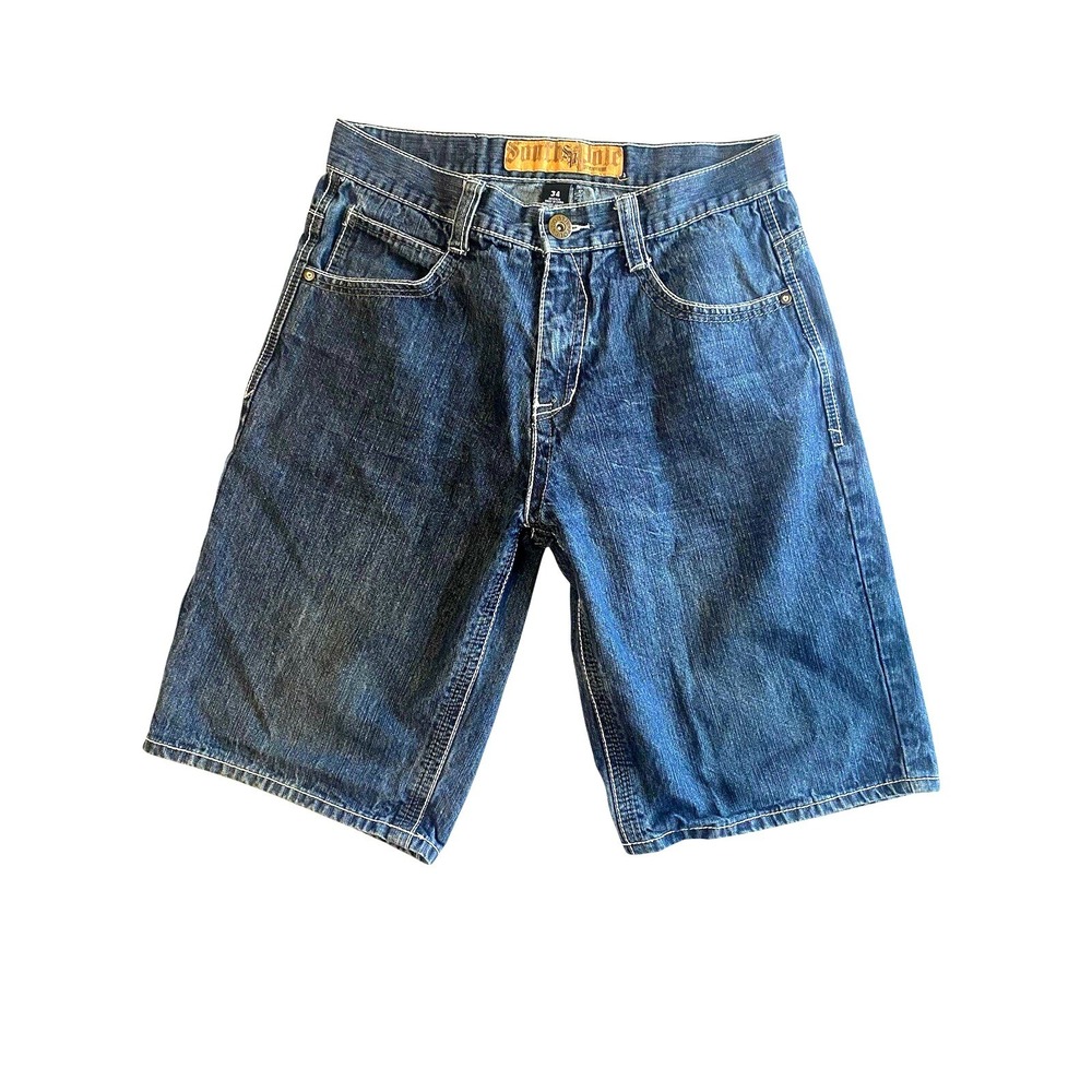 Southpole Vintage Y2K Baggy Denim Shorts Size 34